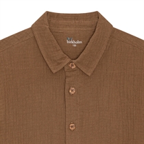 BIRKHOLM Muslin Skjorte Bison Brun